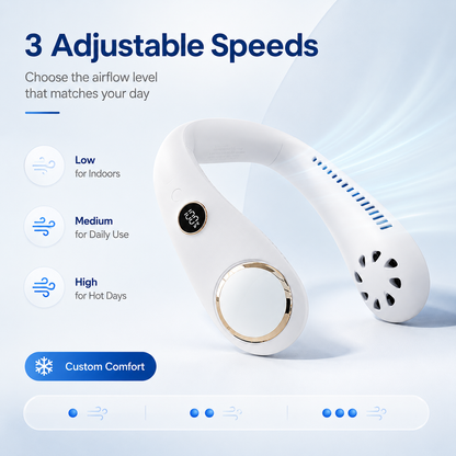 🔥LAST DAY 55% OFF - PortableNeck Fan - Hands - Free Cooling for Hot Summer Days