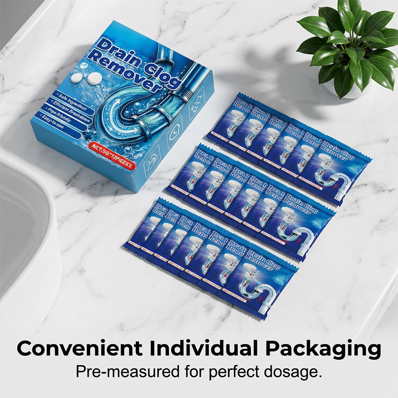 📢Summer Limited-Time Offer Effervescent Drain Clog Remover Tablets